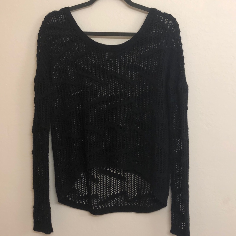 Loose Knit Black Sweater